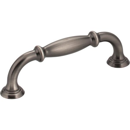 Jeffrey Alexander 96 mm Center-to-Center Brushed Pewter Tiffany Cabinet Pull 658-96BNBDL